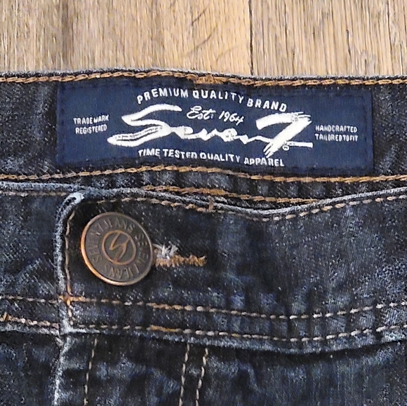 Men's Seven dark wash jeans - Picture 3 of 10